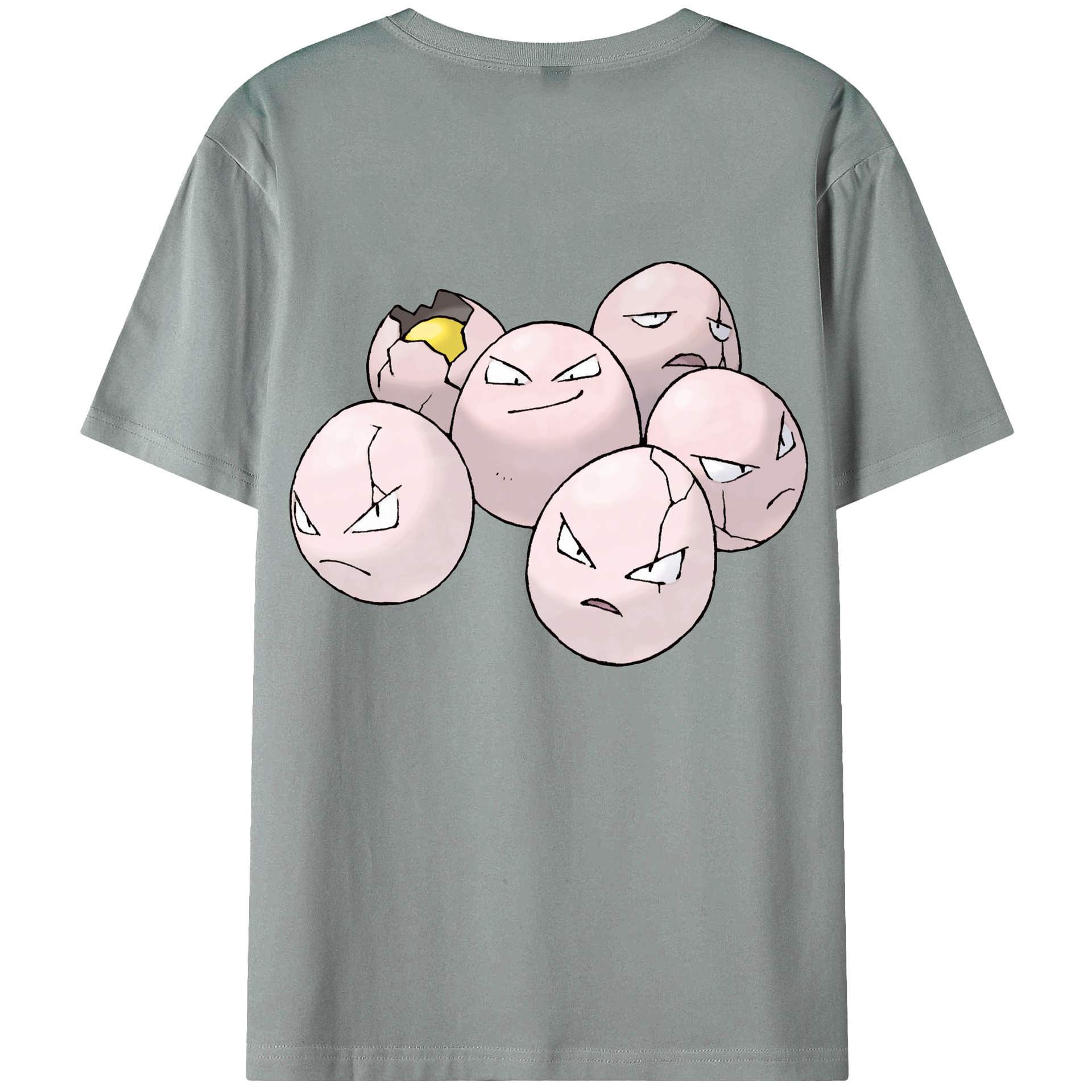 （画像用） ポケットモンスター Pokémon 綿100％ メンズ半袖Tシャツ（バックプリント） 通気性